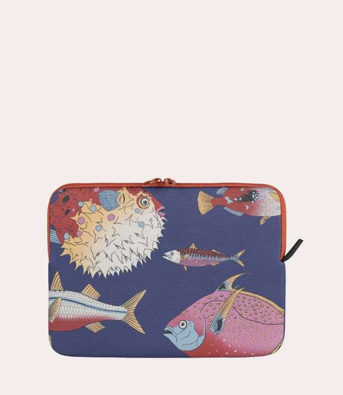 Apple Tucano Schizzo Fishes Design Sleeve 13'/14
