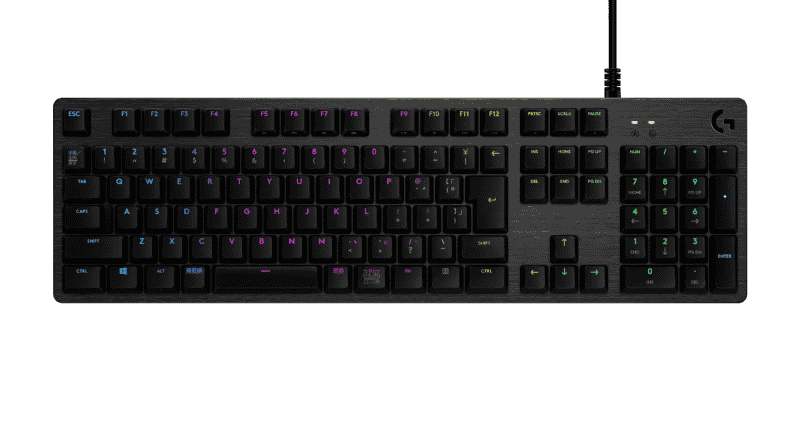 Apple G512 CARBON LIGHTSYNC RGB Mechanical Gaming Keyboard, GX