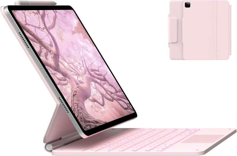typecase Edge for iPad Air 13 Inch (M3/M2, 2025/2024) and iPad Pro  (6th/5/4/3rd Gen),Magic Magnetic Keyboard case, Precision Multi-Touch - Main Image