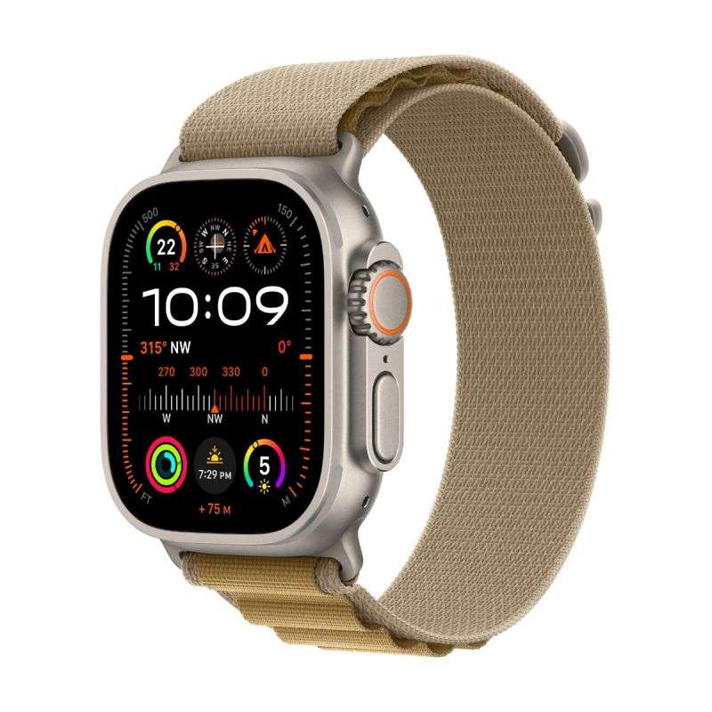 Apple Watch Ultra 2 GPS+Cellular, 49mm Titanium Case with Alpine Loop