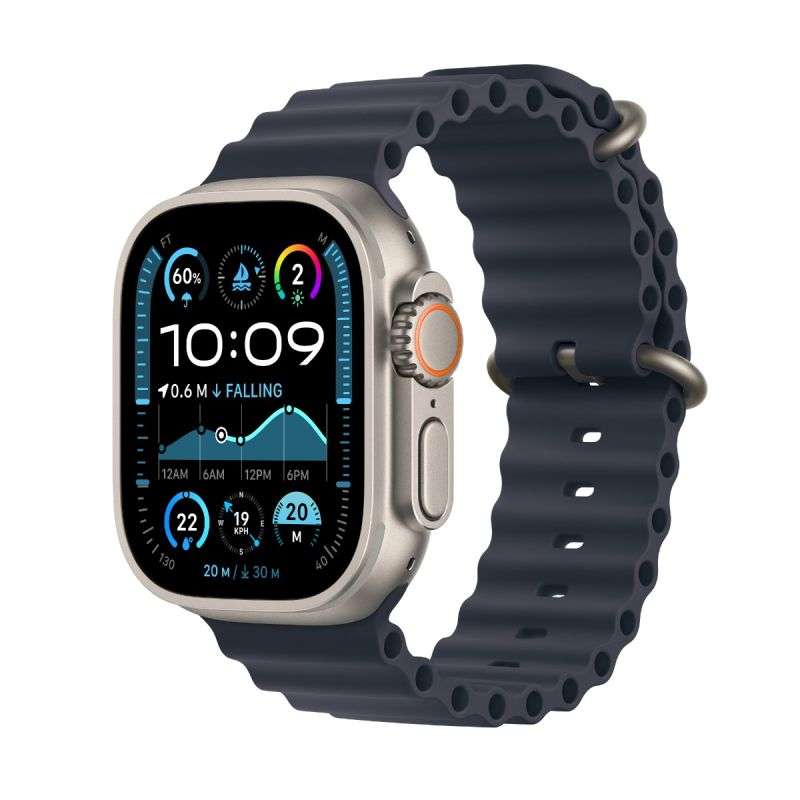 Apple Watch Ultra 2 GPS + Cellular, 49mm Titanium Case with Ocean Band