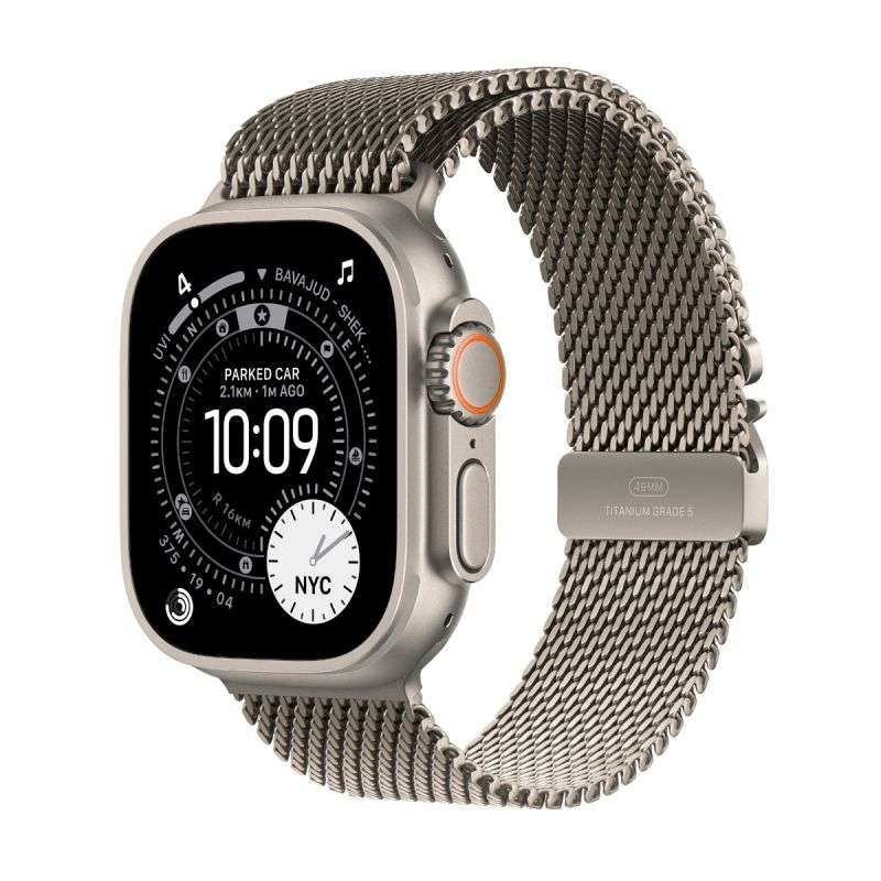 Apple Watch Ultra GPS-Cellular Titanium Case with Milanese