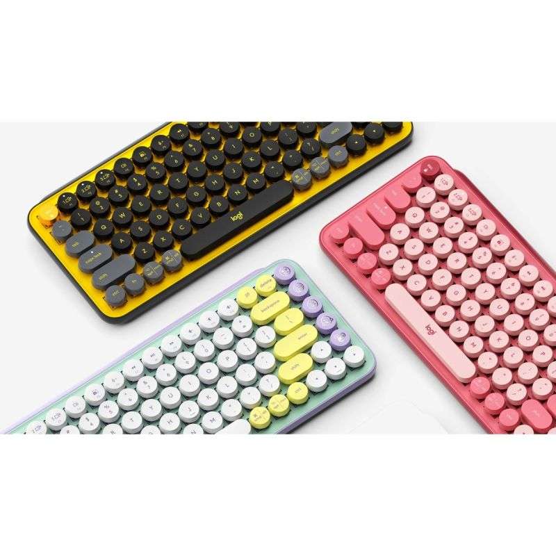 Logitech POP Keys Wireless Mechanical Keyboard with Customizable