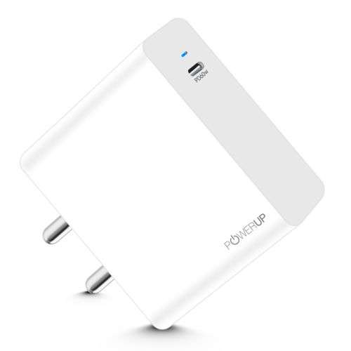 Powerup Turbo Charge  60W Type-C  Wall Charger  - White