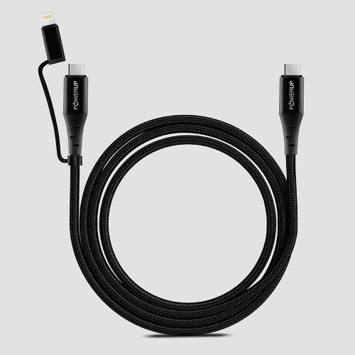 Powerup 2IN1 1.5m Cable - Black