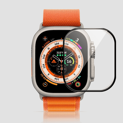 Gripp 3D Tempered Glass  for Apple Watch 49mm - Black