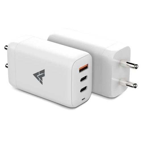 Vaku Gan 65W PD Power Adapter USB-C,2Port,USB Charging-White