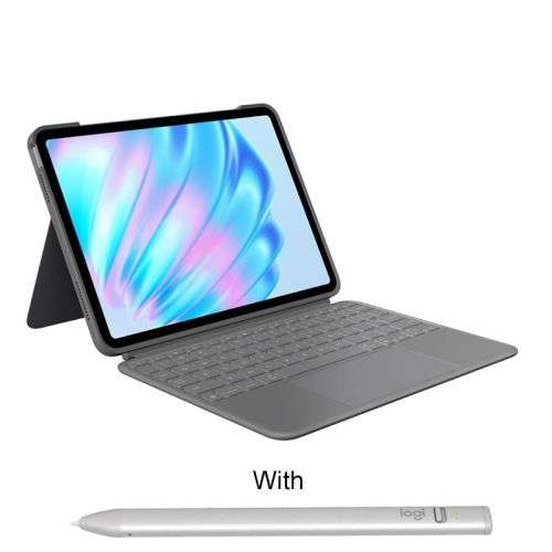 Logitech Combo Touch iPad Air 11-inch (M2) - OXFORD GREY +Logitech Crayon Digital Pencil