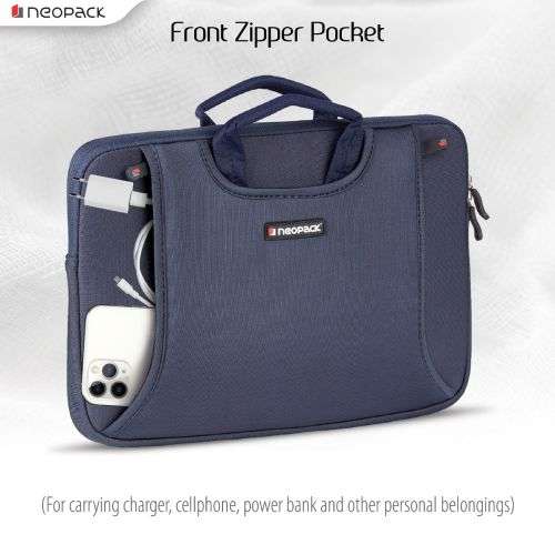 Neopack Handle Sleeves for 13.3-inch Laptops and MacBooks (Navy Blue)