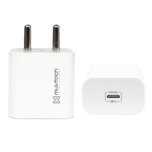 Muvtech Fast Charging 20W USB-C Fast Charging Power Adapter
