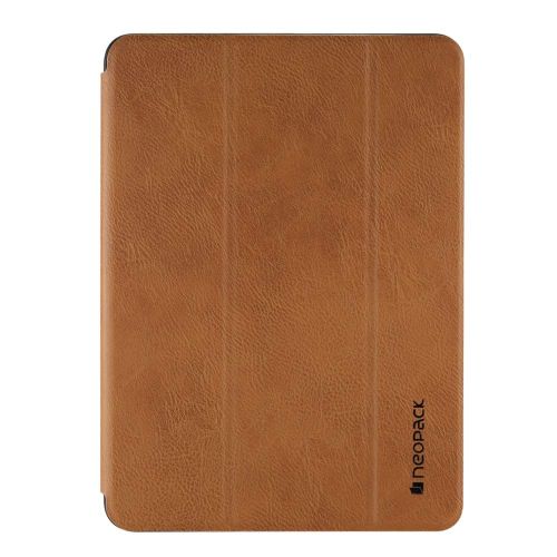Neopack Trifold Smart Delta Case/Flip Cover with Auto Stand-by Mode and in-Built Stylus Holder for iPad Mini 5 (Tan)