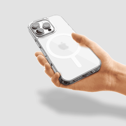 Gripp ICE Frost MagSafe Case for Apple iPhone 16 Pro Max (6.9") with White Ring - Clear Frost