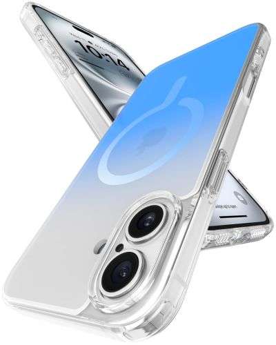 Vaku Luxos® Zurich Magpro Back Cover Case for iPhone 16 Scratch Resistant Camera Screen Protector TPU Shockproof 10ft Drop Protection Support Mag-Safe Wireless Charging