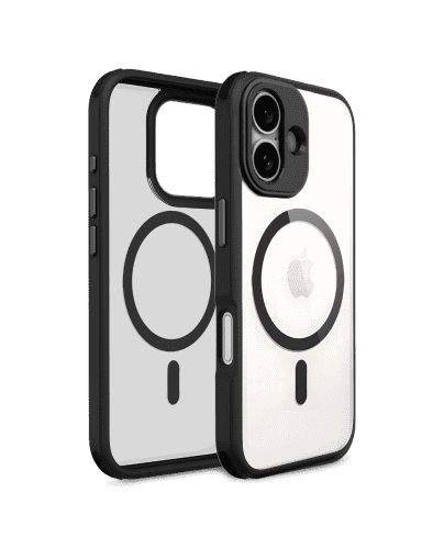DailyObjects Black Armour MagSafe Phone Case Cover For iPhone 16 Plus