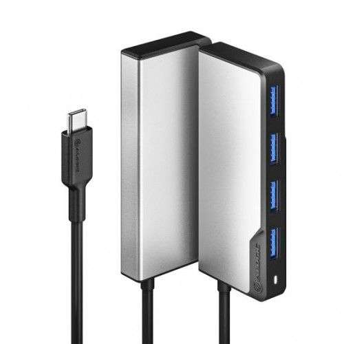 Alogic USB-C Fusion SWIFT 4-in-1 Hub - 4 x USB-A (USB 3.0)