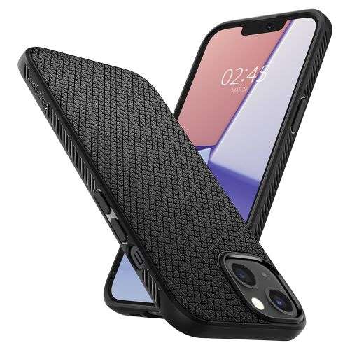 Spigen Liquid Air Back Cover Case for iPhone 13 -  Matte Black