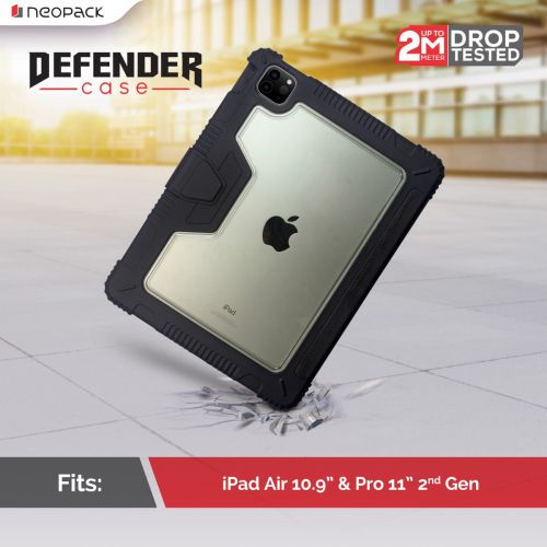 Neopack Defender Case for iPad Air 10.9 and Pro 11-inch 2nd Gen (Black)