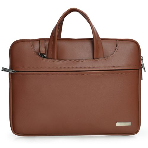 Vaku Luxos DA ITALIANO Refined Leather Bag for MB 14"-Tan