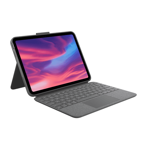 Logitech Combo Touch Detachable Keyboard Case for iPad 11 (A16) 2025 /10.9 10th Gen with Large Precision Trackpad, Full-Size Backlit Keyboard, and Smart Connector Technology