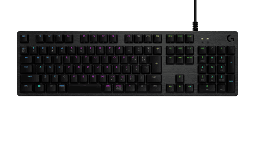 G512 CARBON LIGHTSYNC RGB Mechanical Gaming Keyboard, GX Brown (Tactile)