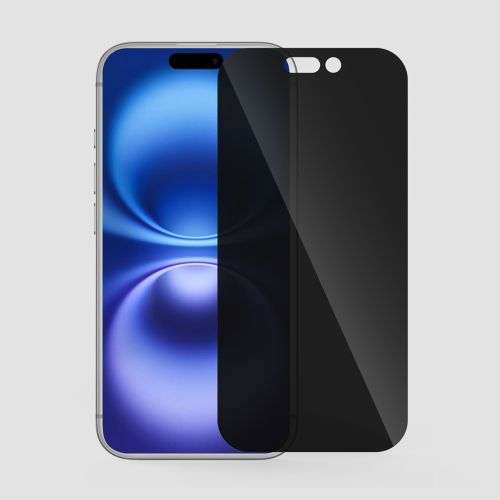 Gripp 360° Privacy Glass for  Apple iPhone 16 Plus (6.7") - Black