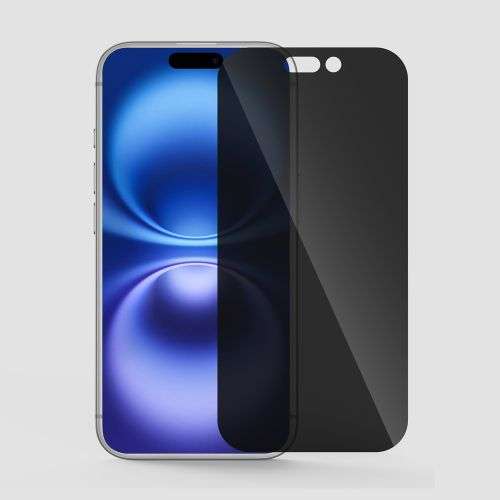 Gripp Privacy Glass for  Apple iPhone 16 Plus (6.7") - Black