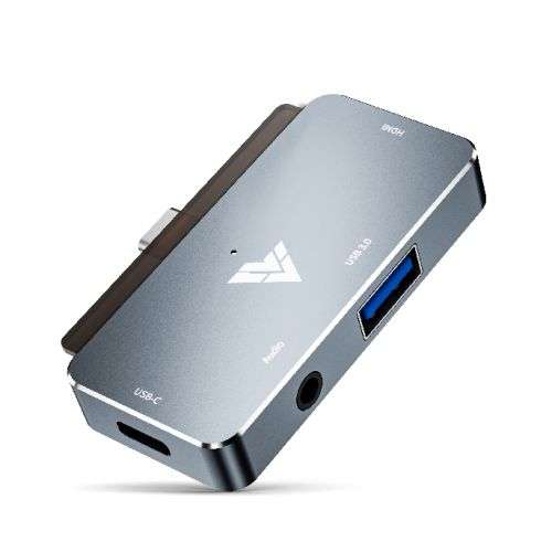 Vaku Luxos QUARDO 2.0 4IN1 HDMI Type-C HUB - Gunmetal