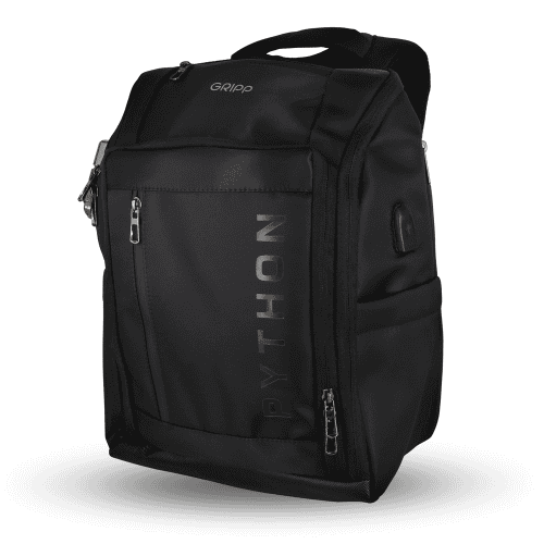Gripp PYTHON Backpack upto 16" for Laptop/Macbook - Black