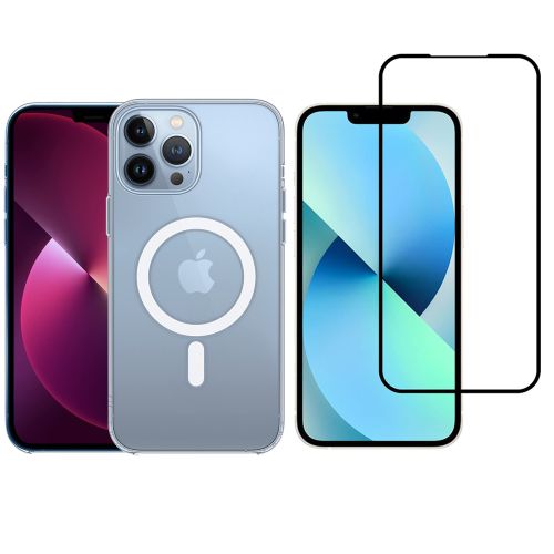 Crystilina Case and Tempered Glass Combo for iPhone 13 pro