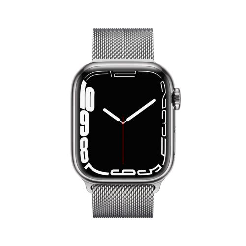 Apple Watch Series 7 Stainless Steel Case with Milanese Loop - GPS + Cellular