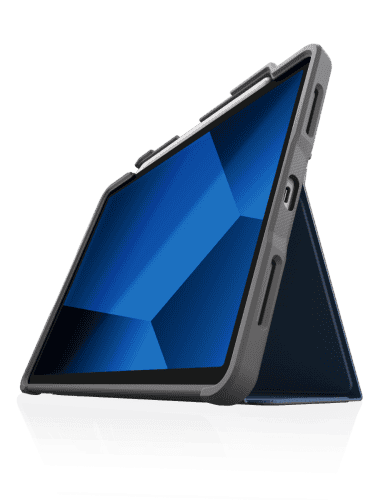 STM Dux Plus for iPad Air 11" (M3 2025, M2 2024/10.9" 5th/ 10.9" 4th Gen): Ultra Protective Rugged  Clear Back, Apple Pencil Holder, Battery Saving On/Off Cover