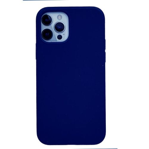 VAKU Liquid Silicon Velvet Touch protective Case for Apple iPhone 12  | 12 Pro (6.1") - Midnight Blue