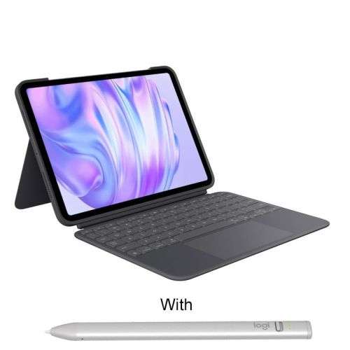 Logitech Combo Touch iPad Pro 11-inch (M4) + Logitech Crayon Digital Pencil