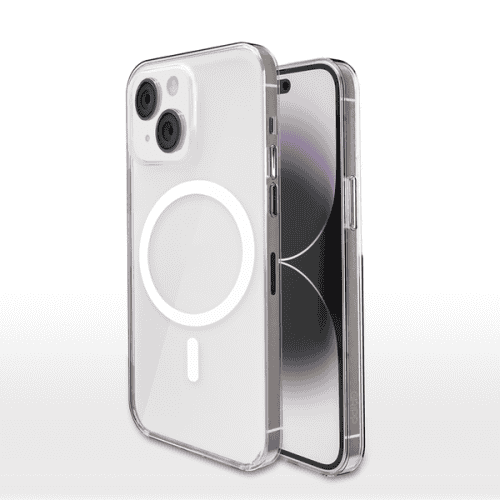 Gripp Clear MagSafe Case for Apple iPhone 15 Plus (6.7") with White Ring   - Clear