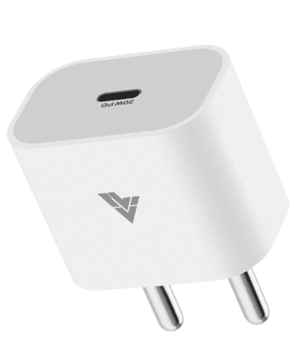 Vaku Luxos® AIGES PD 20W Power Adapter USB C Fast Charging - White