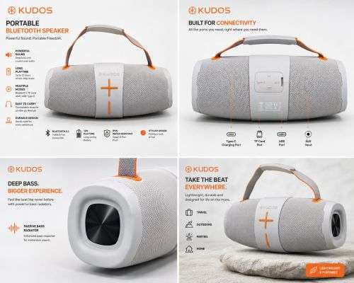 Kudos Duubi Hymn 40W Bluetooth Speaker – Grey