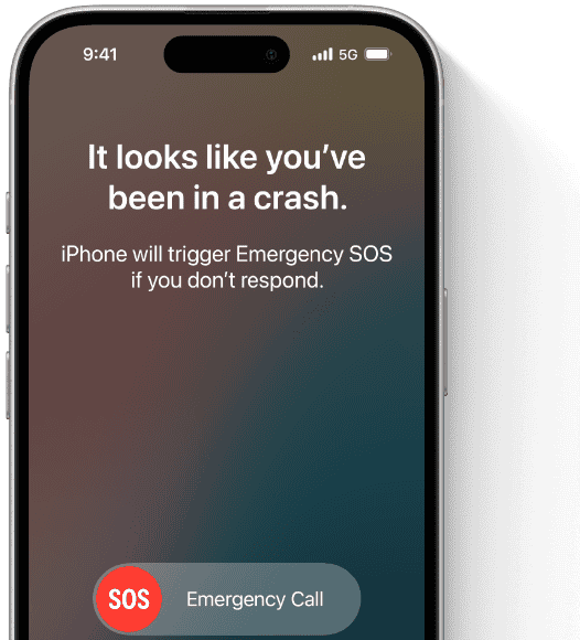 Showing GPS location and Emergency SOS messaging via Satellite on iPhone 16